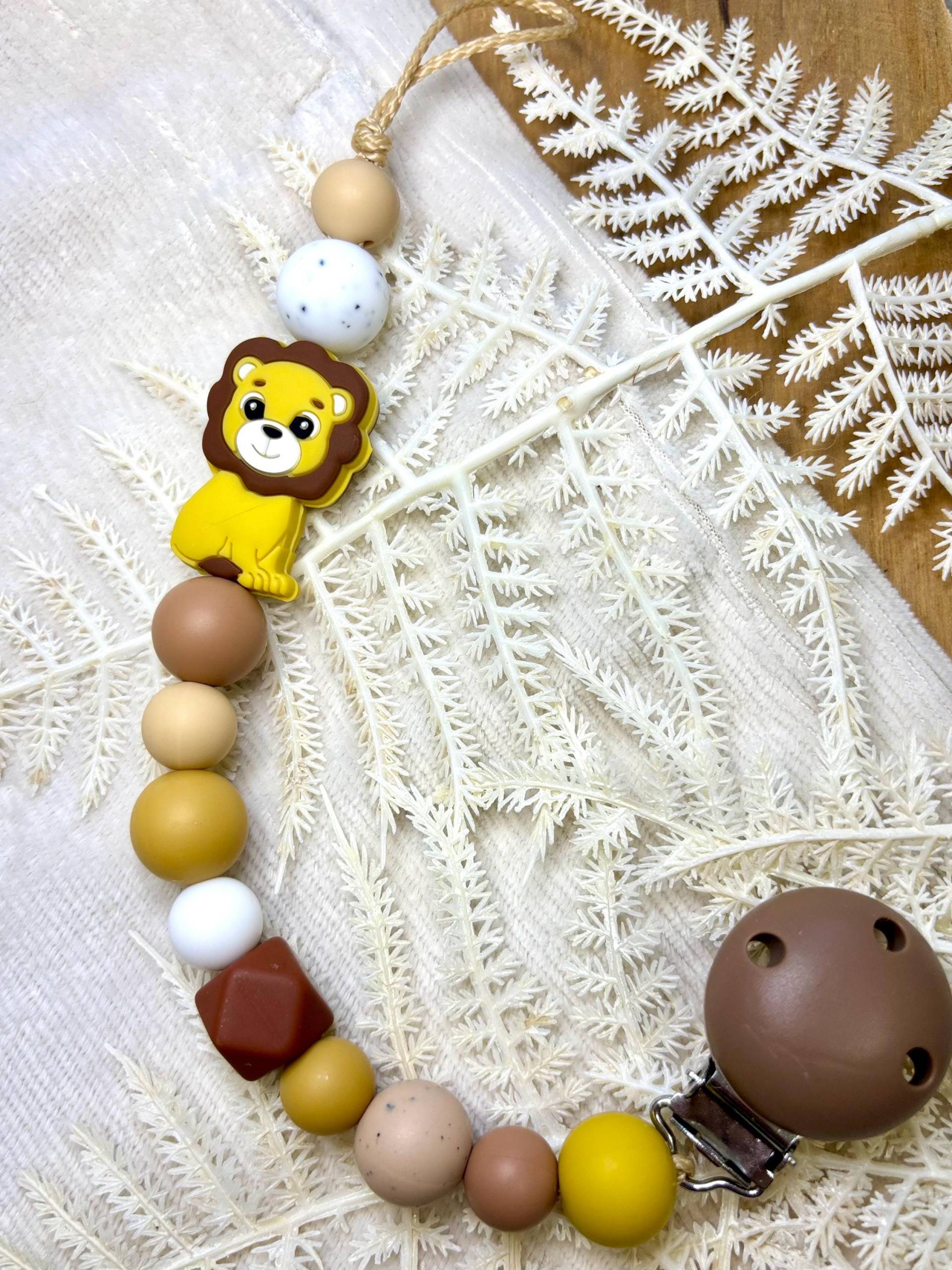 Schnullerkette Löwe, Personalisiert, Aus Silikon Geschenk Zur Geburt, Babypartygeschenk, Schnullerhalter, Babygeschenk von Etsy - Silisoulkids