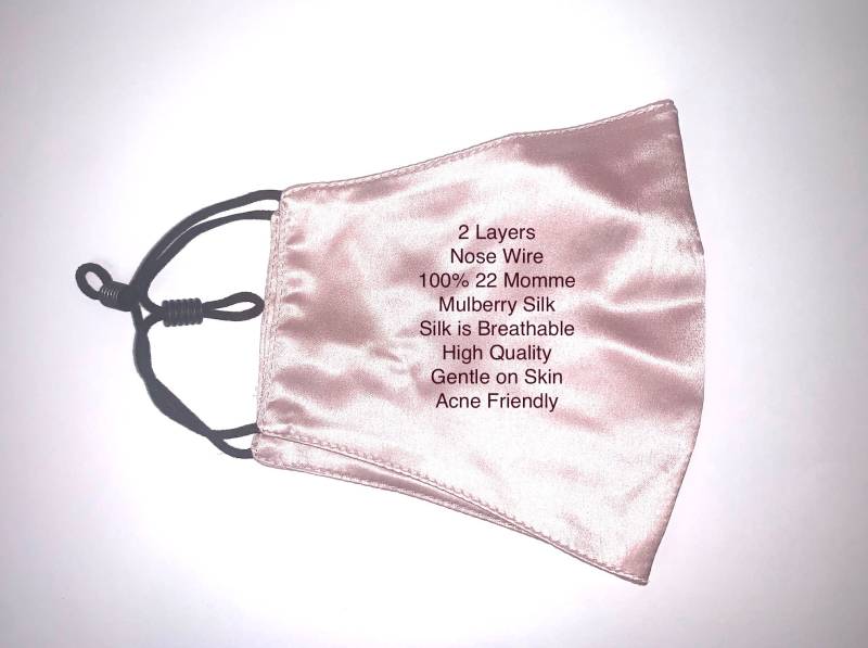 Ende Des Geschäftsverkaufs, 100% Maulbeerseide, 22 Momme, Zweilagige Seidengesichtsmaske Für Teenagergrößen von Etsy - SilkShop22