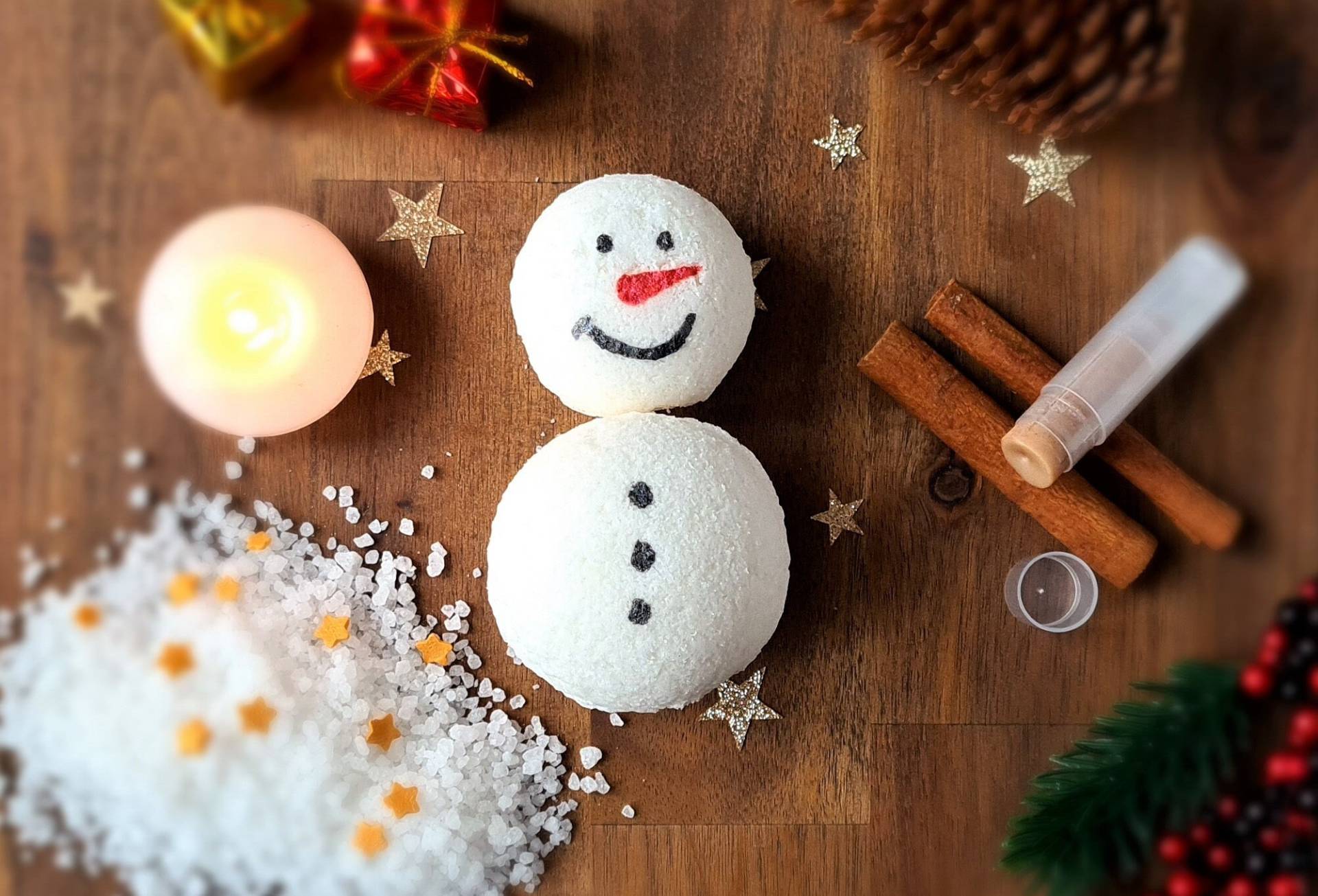 Weihnachtsgeschenk Set Natürliche Badekugel Badesalz Lippenbalsam Weihnachten Geschenk von Etsy - SilverPearlDesignCo