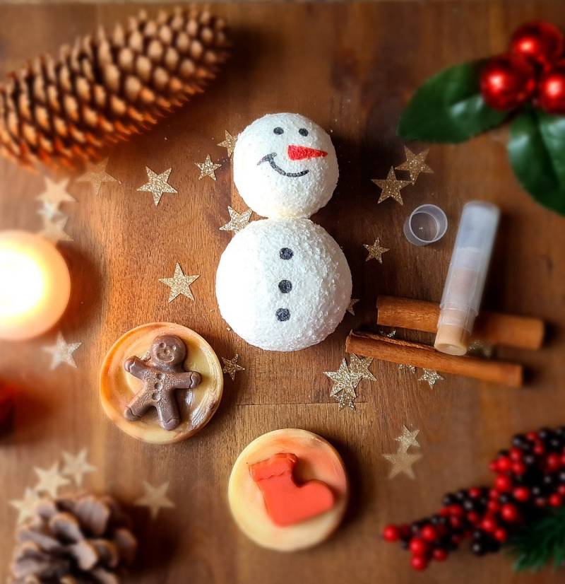 Weihnachtsgeschenk Set Natürliche Seife Badekugel Weihnachten Geschenk von Etsy - SilverPearlDesignCo