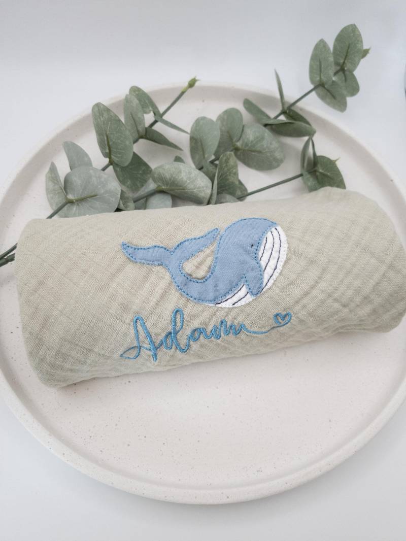 Spucktuch/Mulltuch Windeltuch Aus Musselin, Personalisiert Mit Name Und Motiv von Etsy - SilviaFloriani