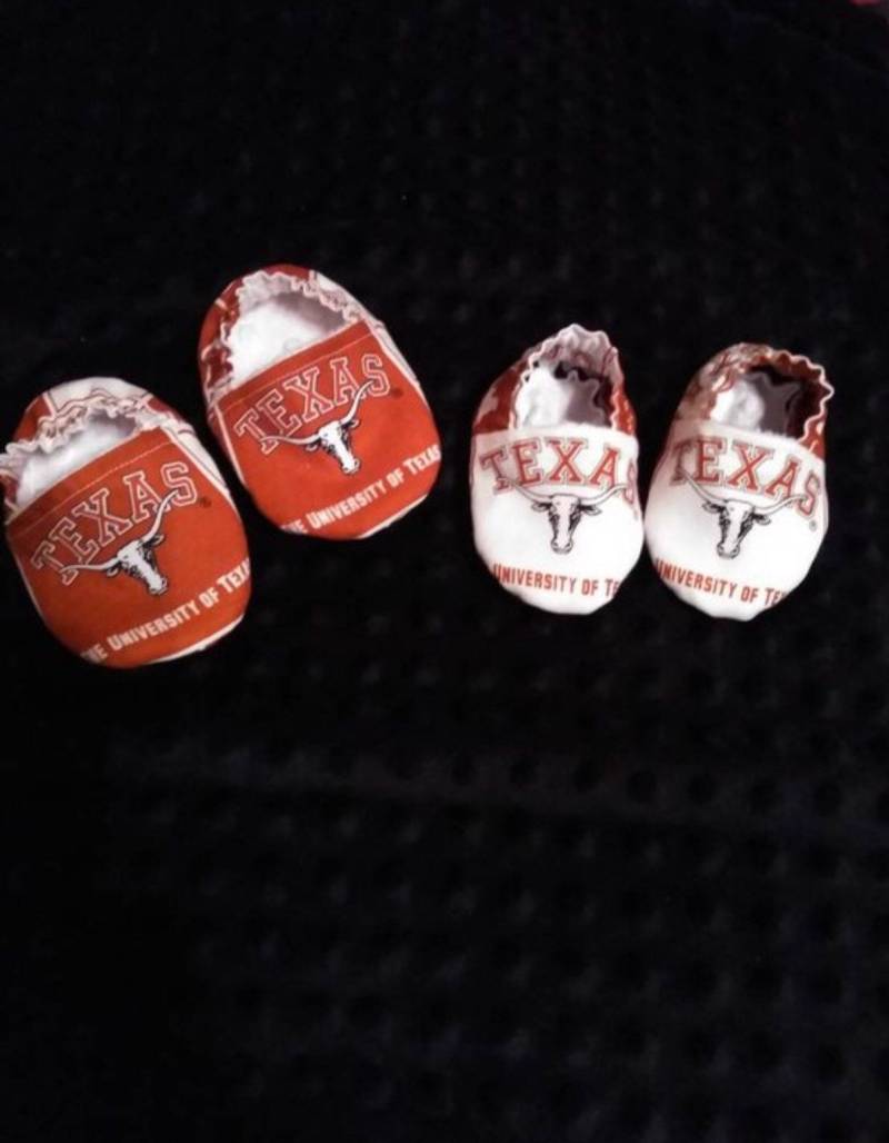 Longhorns Babyschuhe Gr. 0-6 Monate von Etsy - SimonsenDesigns