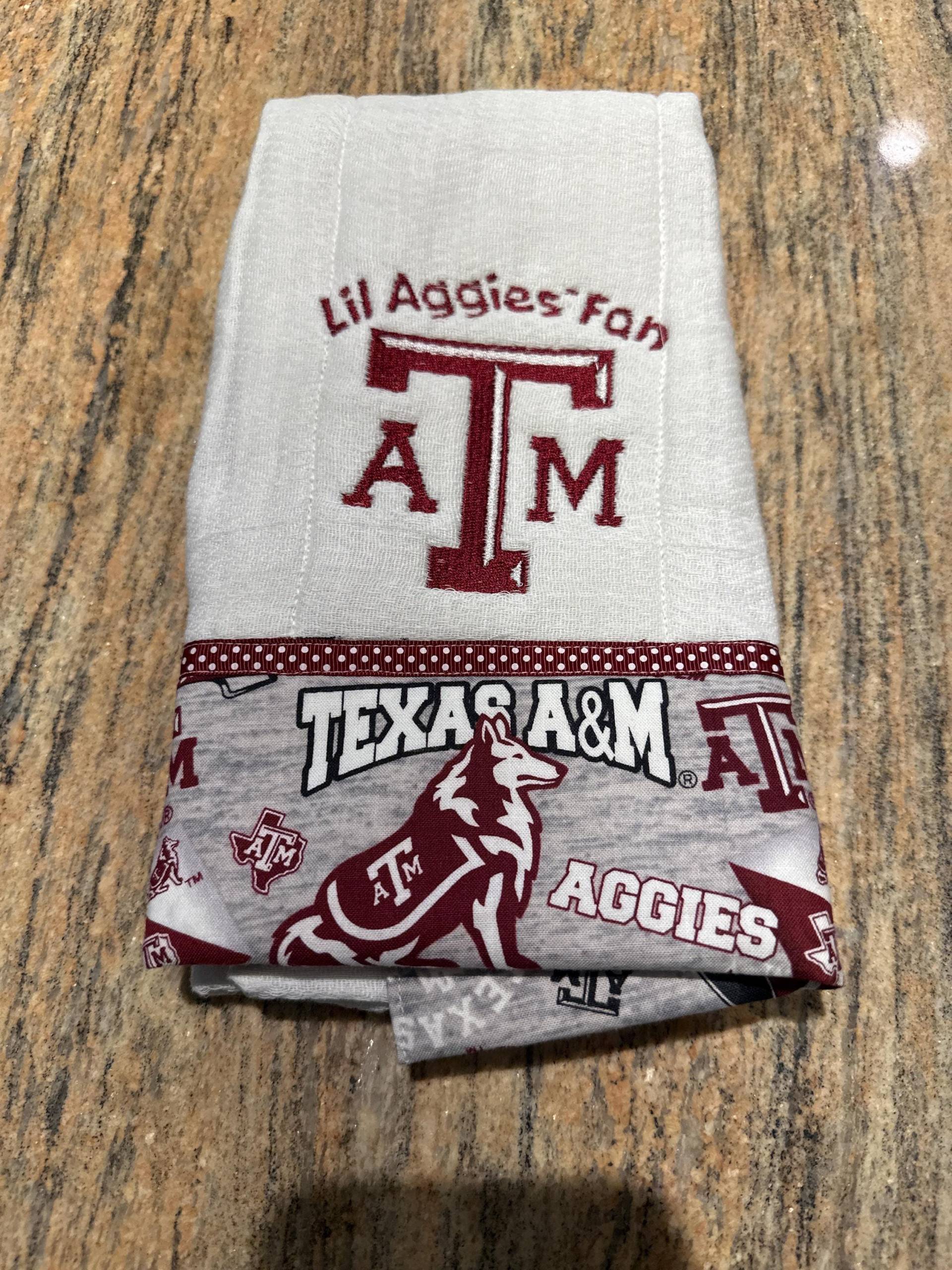 Texas A&m Aggies Spucktuch Texas A&m Aggies Spucktuch von Etsy - SimonsenDesigns