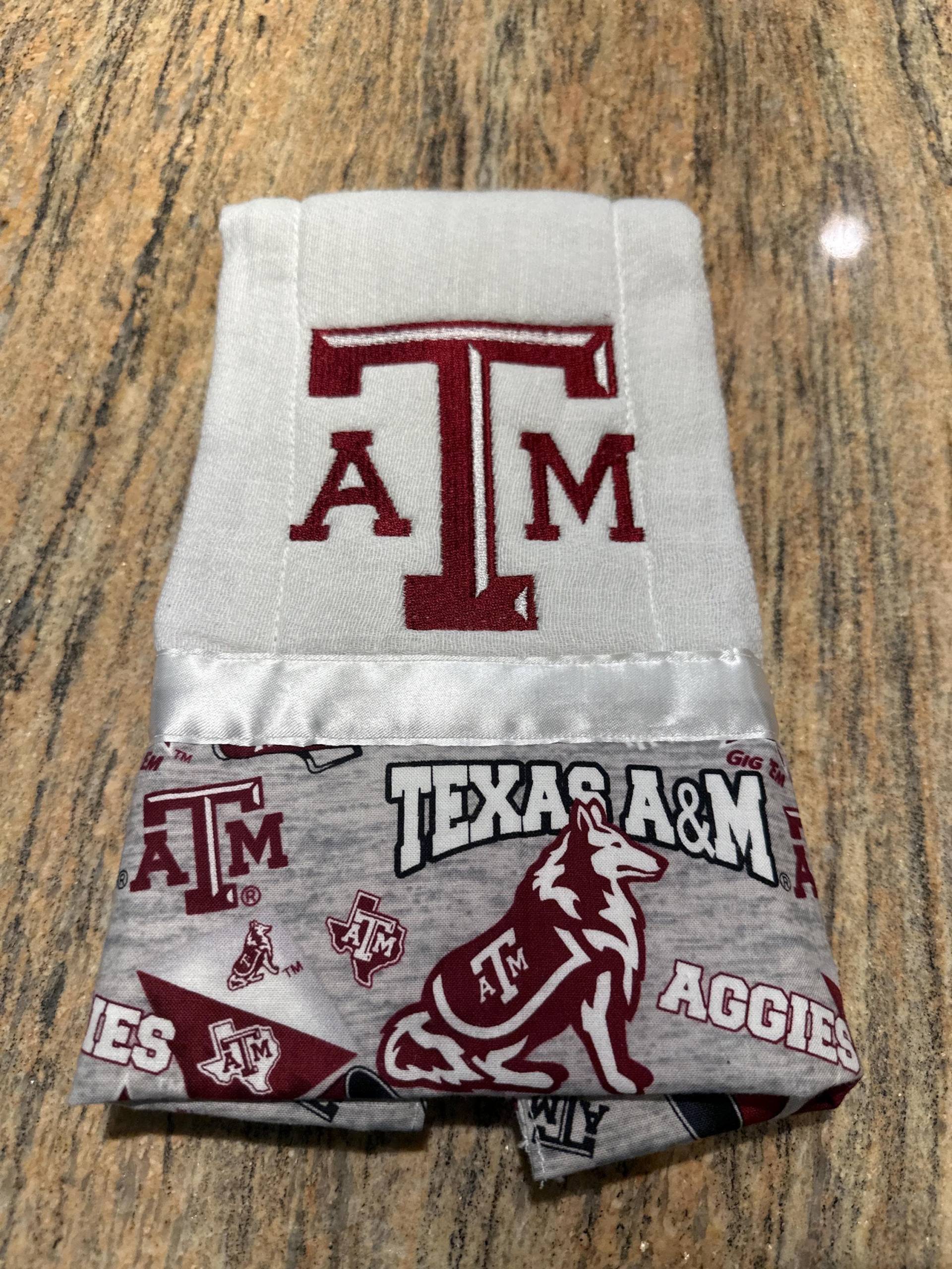 Texas A&m Aggies Spucktuch Texas A&m Aggies Spucktuch von Etsy - SimonsenDesigns