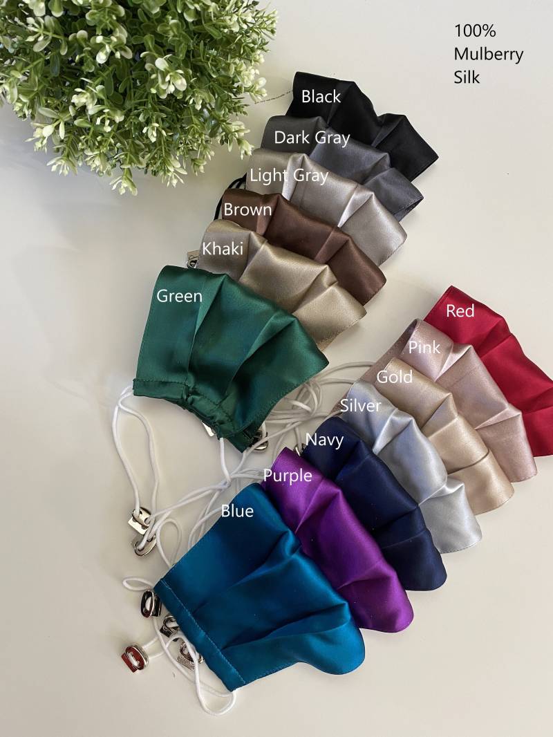 Maulbeerseide Gesichtsmaske Waschbar Schutzweiche Atmungsaktiv Verstellbare Ohrschlaufe Seide Erwachsenen Doppellagig Geschenk Für Ihn Sie von Etsy - SimpleBagShop