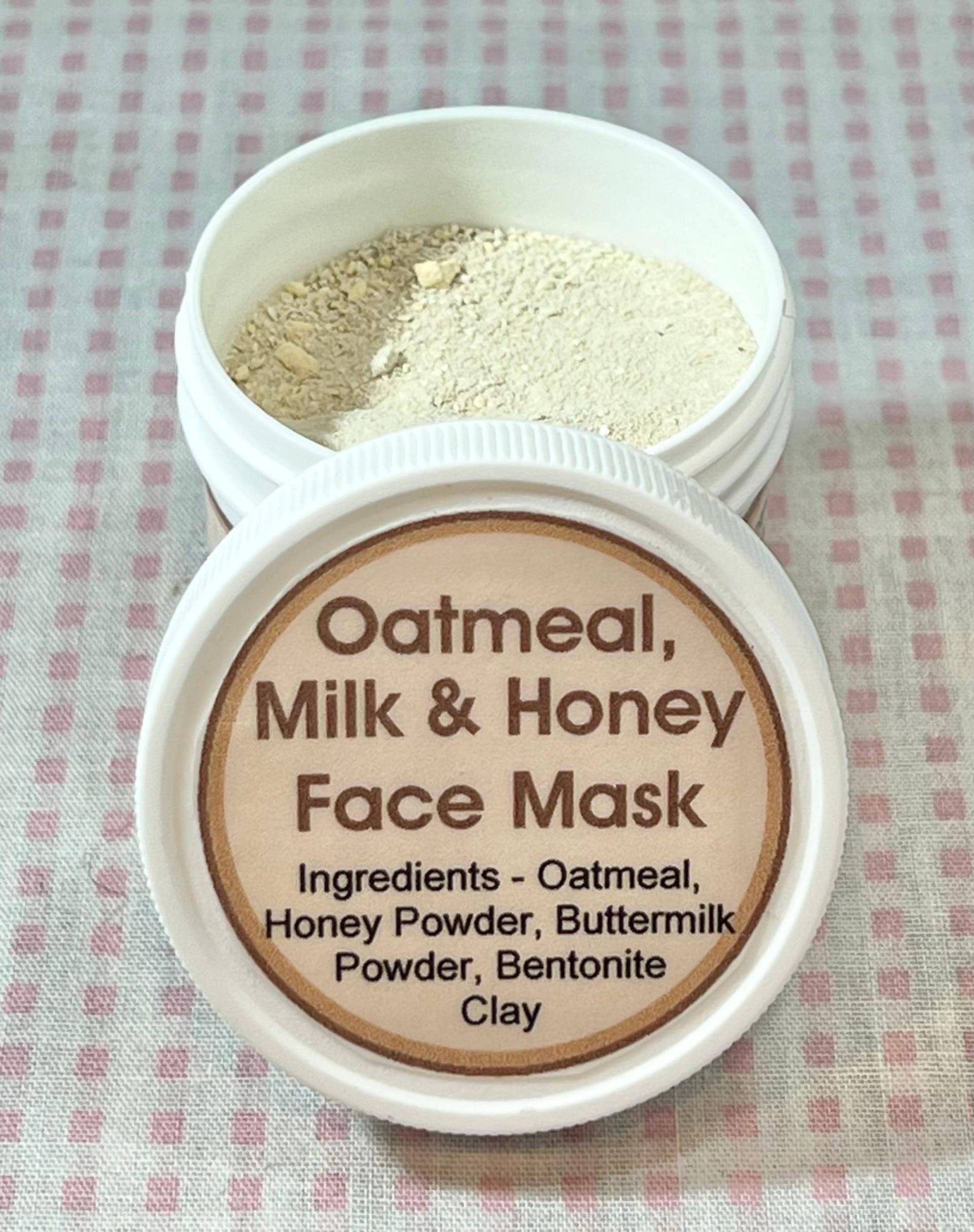 Haferflocken, Milch Und Honig Gesichtsmaske, Hautreinigungsmaske, Tonerdemaske von Etsy - SimplyNaturalStuff