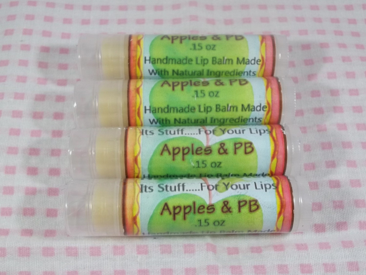 Lippenbalsam, Äpfel & Erdnussbutter-Lippenstoff - 0, 15 Unzen Tube Handgemachter Natürlicher Aromatisierter Lippenbalsam Lippenbalsam, Äpfel & Erdnussbutter-Lippenstoff - 0, 15 Unzen Tube Handgemachter Natürlicher Aromatisierter Lippenbalsam von Etsy - SimplyNaturalStuff