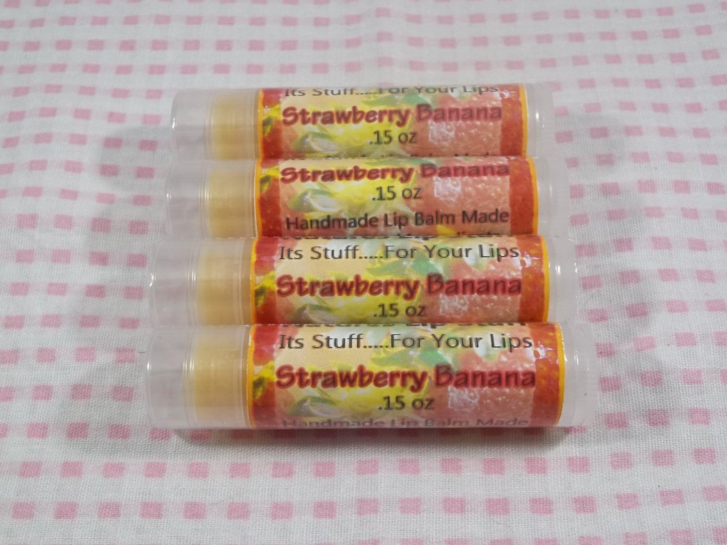 Lippenbalsam, Erdbeer-Bananen-Lip Stuff - Handgemachter Natürlicher Aromatisierter Lippenbalsam Lippenbalsam, Erdbeer-Bananen-Lip Stuff - Handgemachter Natürlicher Aromatisierter Lippenbalsam von Etsy - SimplyNaturalStuff