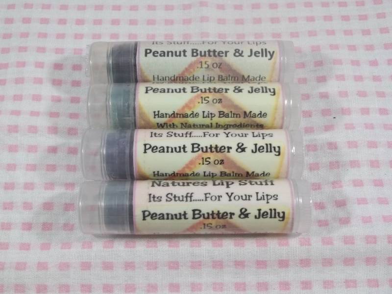 Lippenbalsam, Erdnussbutter & Jelly Lip Stuff - Handgemachter Natürlicher Aromatisierter Lippenbalsam Lippenbalsam, Erdnussbutter & Jelly Lip Stuff - Handgemachter Natürlicher Aromatisierter Lippenbalsam von Etsy - SimplyNaturalStuff