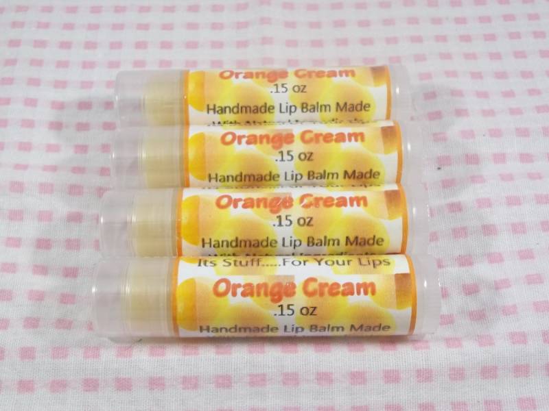 Lippenbalsam, Orangencreme-Lippenstoff - Handgemachter Natürlicher Aromatisierter Lippenbalsam Lippenbalsam, Orangencreme-Lippenstoff - Handgemachter Natürlicher Aromatisierter Lippenbalsam von Etsy - SimplyNaturalStuff
