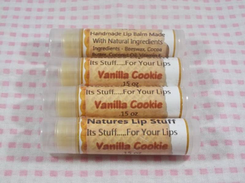 Natürlicher Lippenbalsam, Vanille Cookie Lippenbalsam - Handgemachter Natürlicher Lippenbalsam, Vanille Cookie Lippenbalsam - Handgemachter von Etsy - SimplyNaturalStuff
