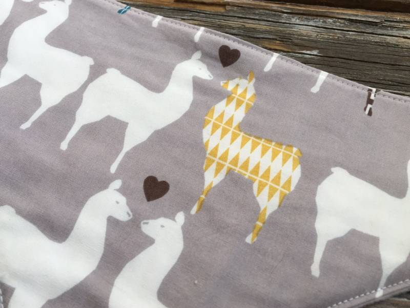 Bio ~ Baby/Kleinkind Bandana/Schal/Halstuch/Lätzchen Lama//Liebe//Tiere//Natur von Etsy - SimplyStitchedbySara