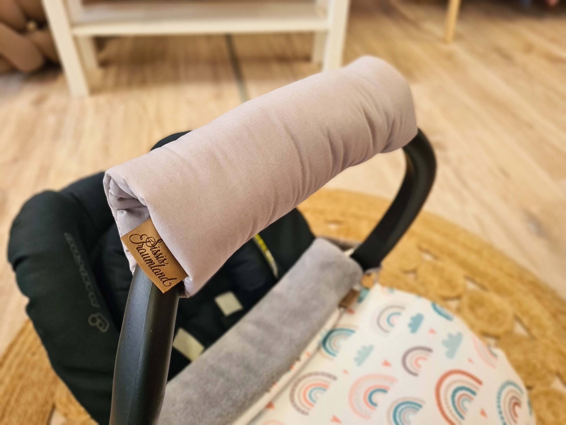 Babyschale Griffpolster Armpolster Armschoner Grau von Etsy - SissisTraumland