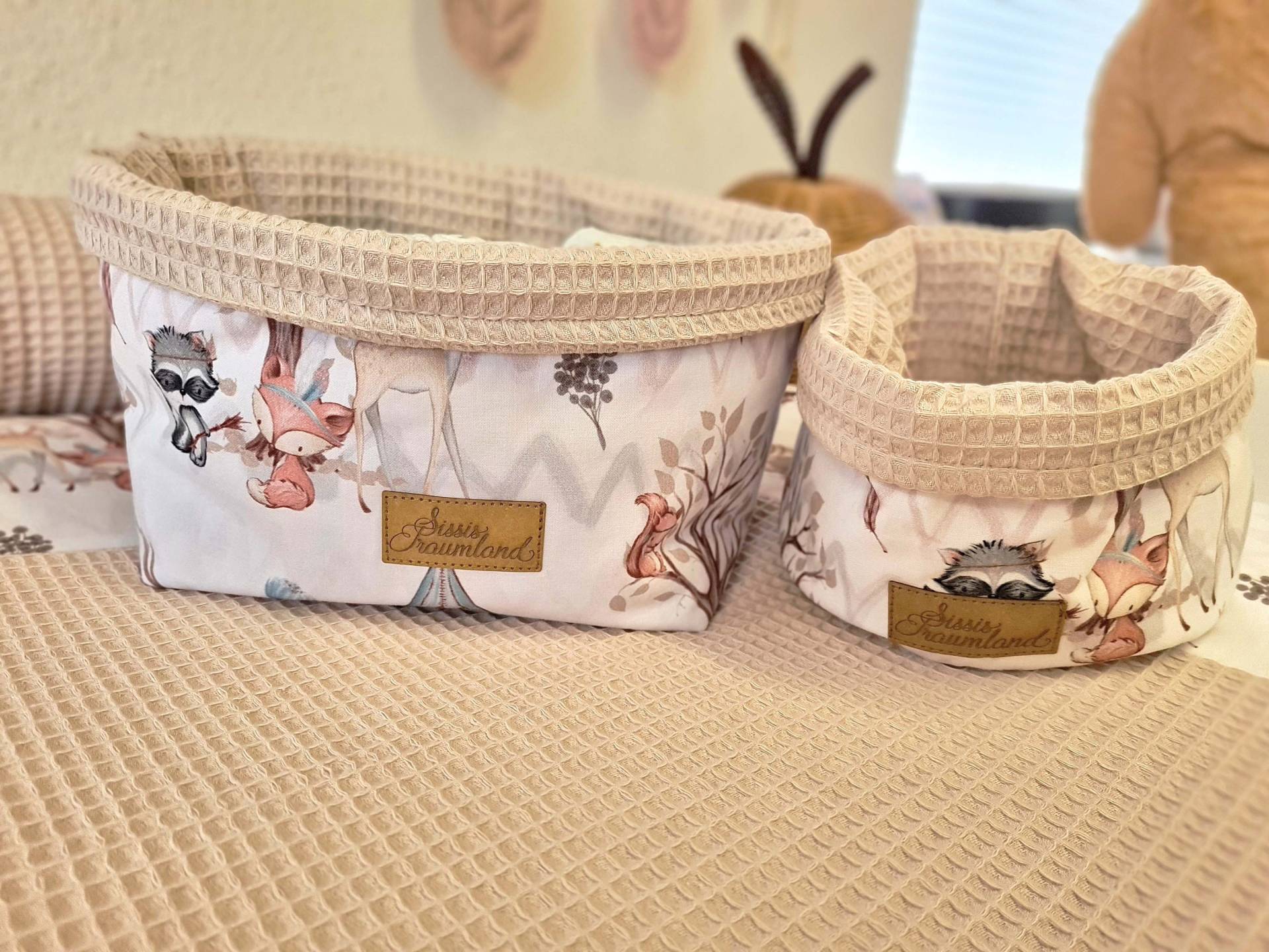 Utensilo Waldtiere Braun Waffel Beige Utensilo Waldtiere Braun Waffel Beige von Etsy - SissisTraumland