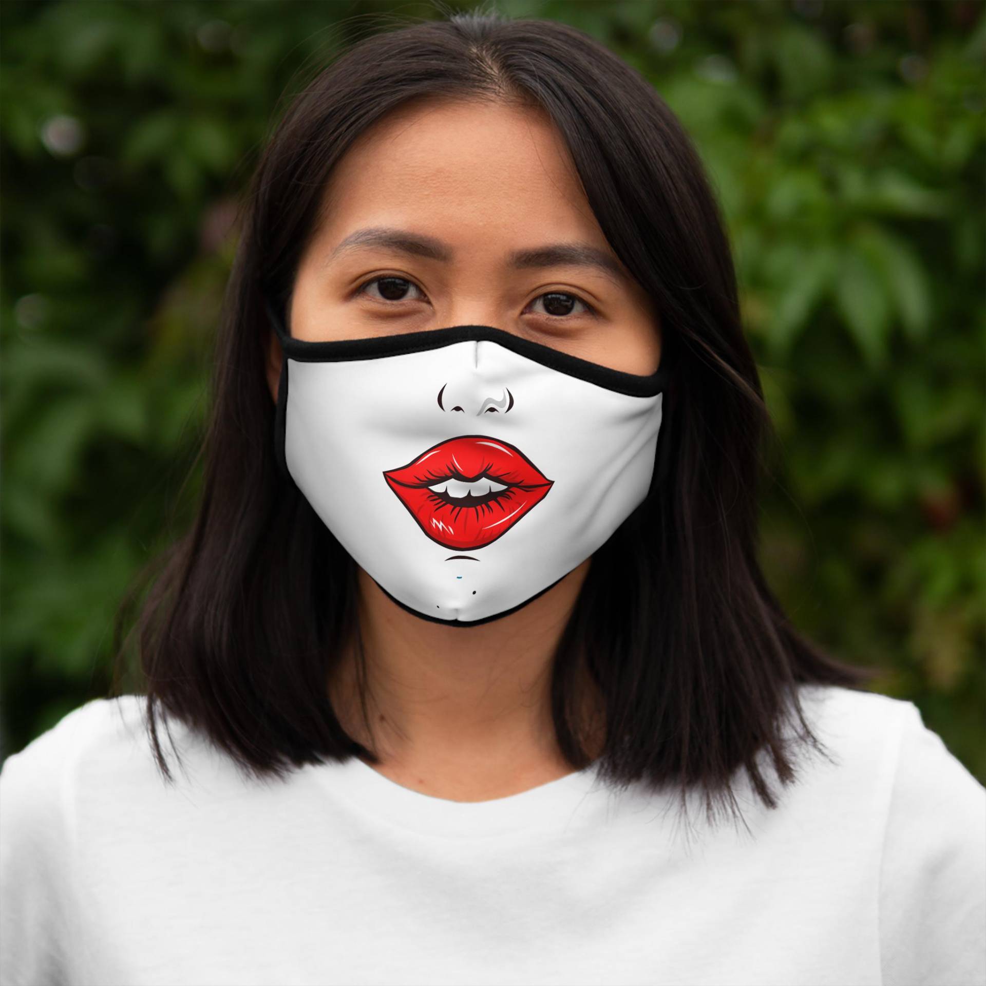 Lips Fitted Face Mask With Monster Design - Unique Halloween Costume Accessory, Funny Gift For Adults, Protective Fashion, Party Wear von Etsy - SixxDesign