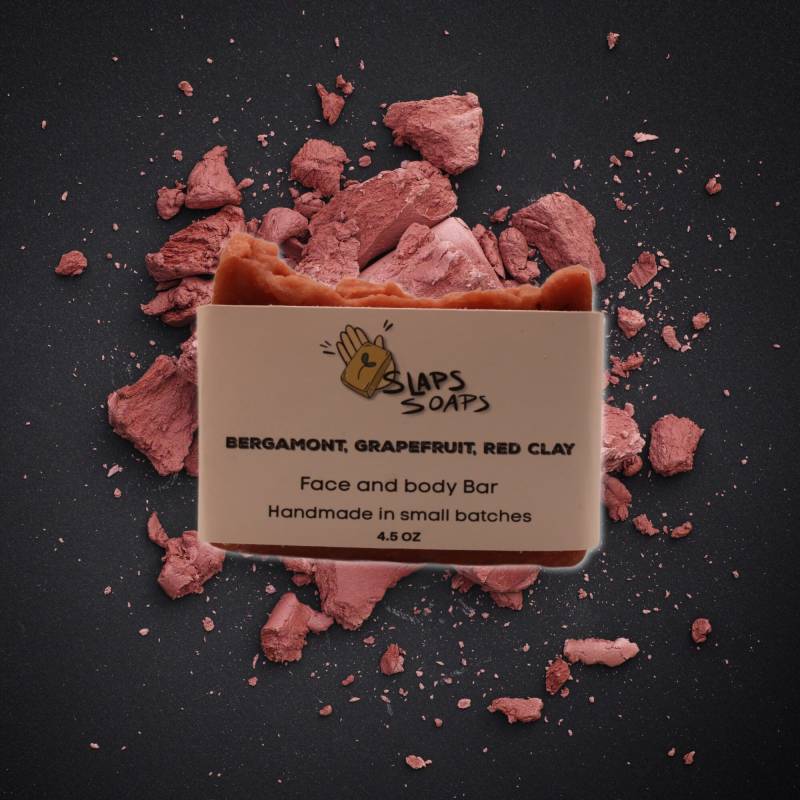 Roter Ton Bar | Bergamotte Und Grapefruit 12-Gramm-Bar Kokosöl Olivenöl 2 Stangen von Etsy - SlapsCandles