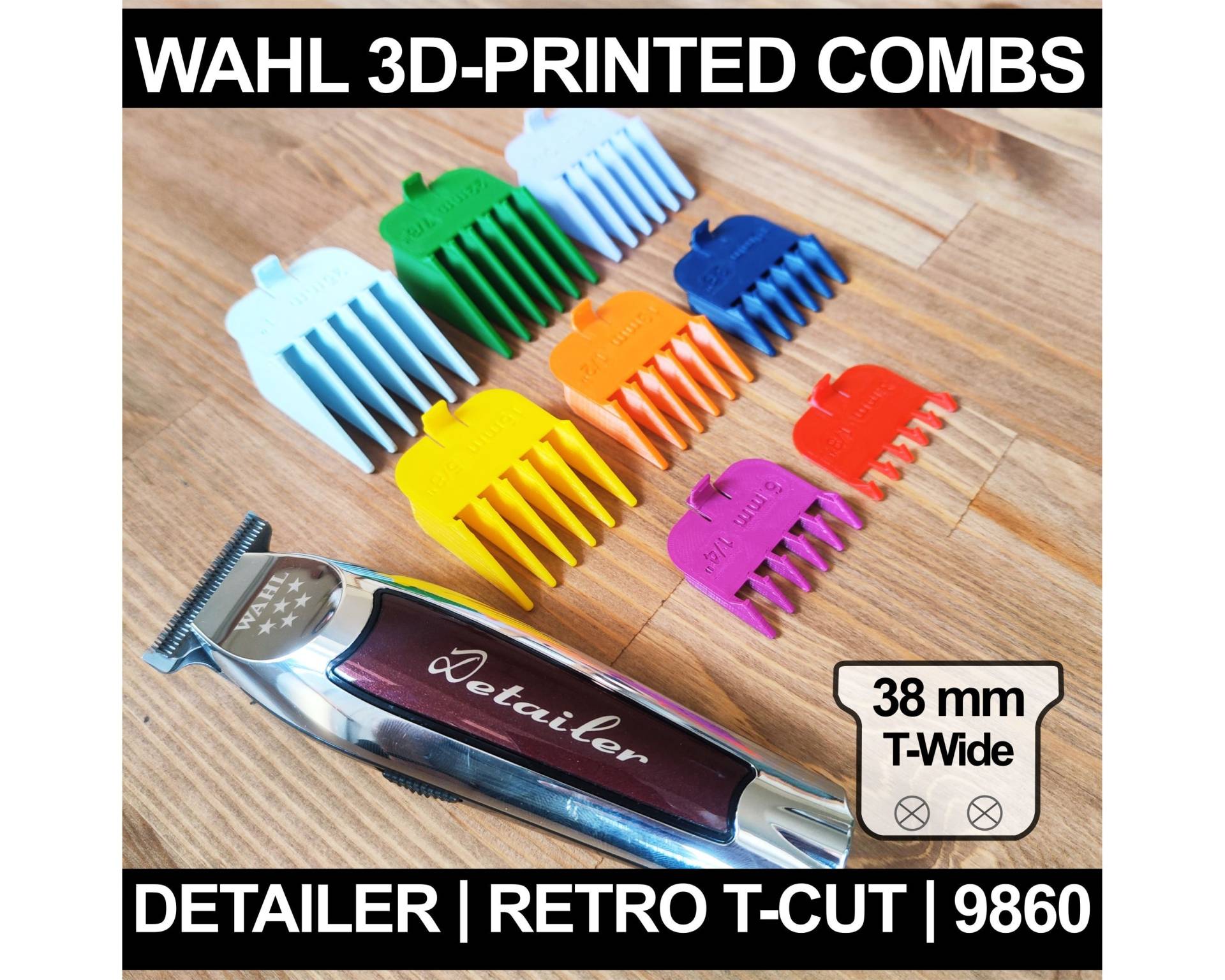 Wahl Kammaufsatz 3D Gedruckte Clipper Guards, Alle Größen von Etsy - SmartTreeD