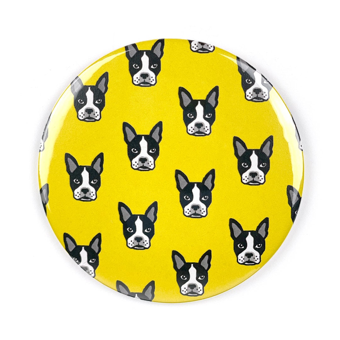 Boston Terrier Taschenspiegel Boston Terrier Taschenspiegel von Etsy - SmartyPantsPaperCo