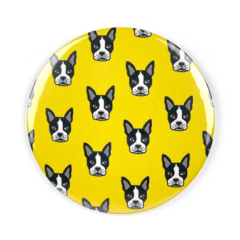 Boston Terrier Taschenspiegel von Etsy - SmartyPantsPaperCo