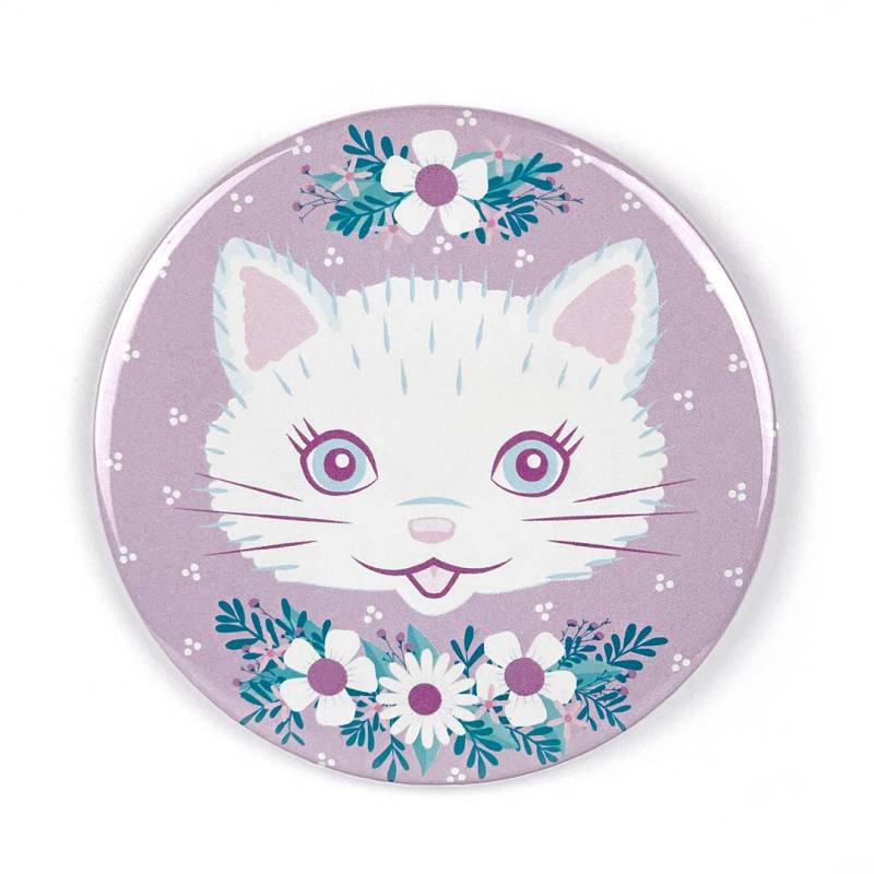 Katzen Taschenspiegel von Etsy - SmartyPantsPaperCo