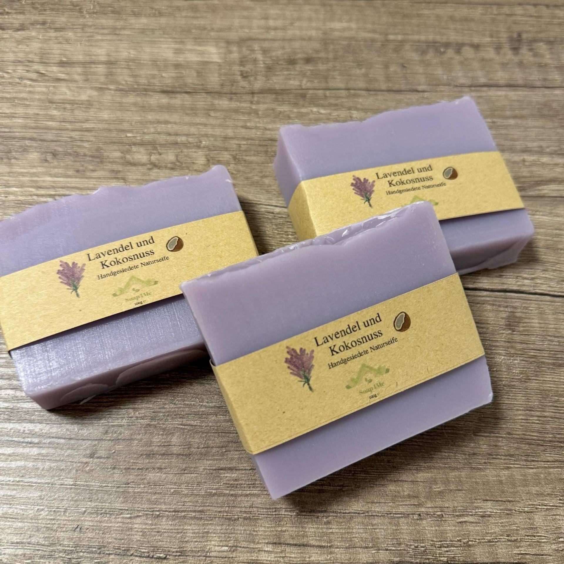 Soap4Me Handgemachte Naturseife/Lavendel - Kokosnuss 100G von Etsy - Soap4MeUG