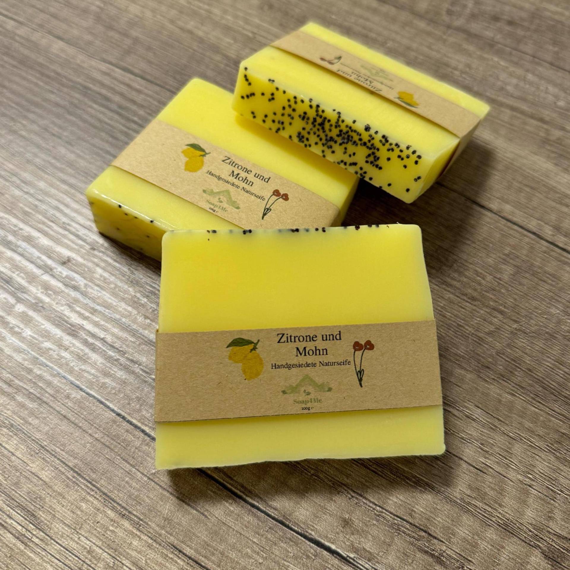 Soap4Me Handgemachte Naturseife/Zitrone-Mohn 100G von Etsy - Soap4MeUG