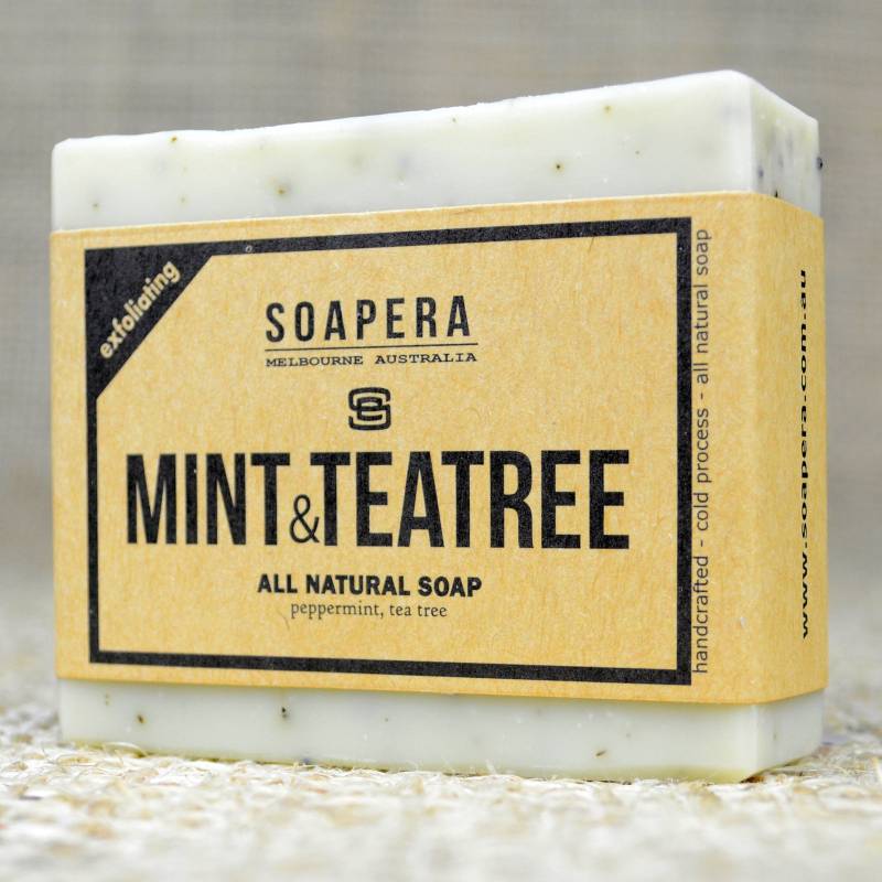 Pfefferminze & Tee-Baum-Wake Up Bar - Nehmen Sie Diese, Ihre Morgen Werden Viel Heller Seife Ära Alle Natürliche Handgemachte Vegane von Etsy - SoapEra