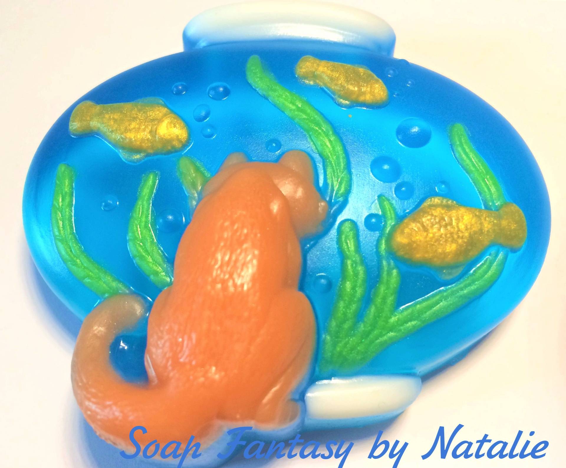 Kinderseife-Katze Bei Der Aquariumseifen-Gastgeschenk von Etsy - SoapFantasybyNatalie