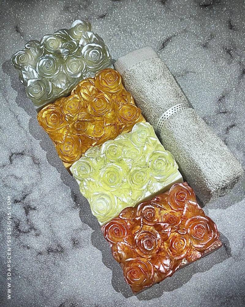 Wildrose Duftseifen | 2 Seifen Mit Waschhandtuch Geschenk Handarbeit Einzigartiges Urlaub Weihnachtsgeschenk Natur Badezeit von Etsy - SoapScentsDesigns