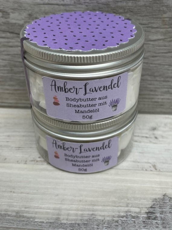 Amber-Lavendel Sheasahne - Bodybutter Mit Mandelöl Soapisch Amber-Lavendel Sheasahne - Bodybutter Mit Mandelöl Soapisch von Etsy - Soapisch