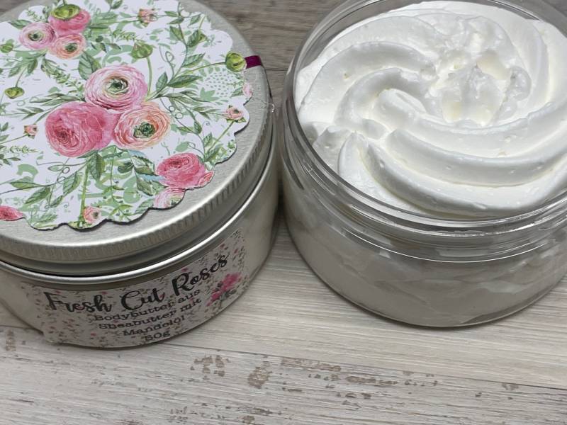 Rose - Bodybutter Fresh Cut Roses Sheasahne Whipped Shea Butter Soapisch von Etsy - Soapisch