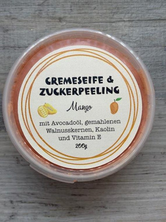 Zuckerpeeling Cremeseife Und Duschcreme Mit Peeling - Soapisch von Etsy - Soapisch
