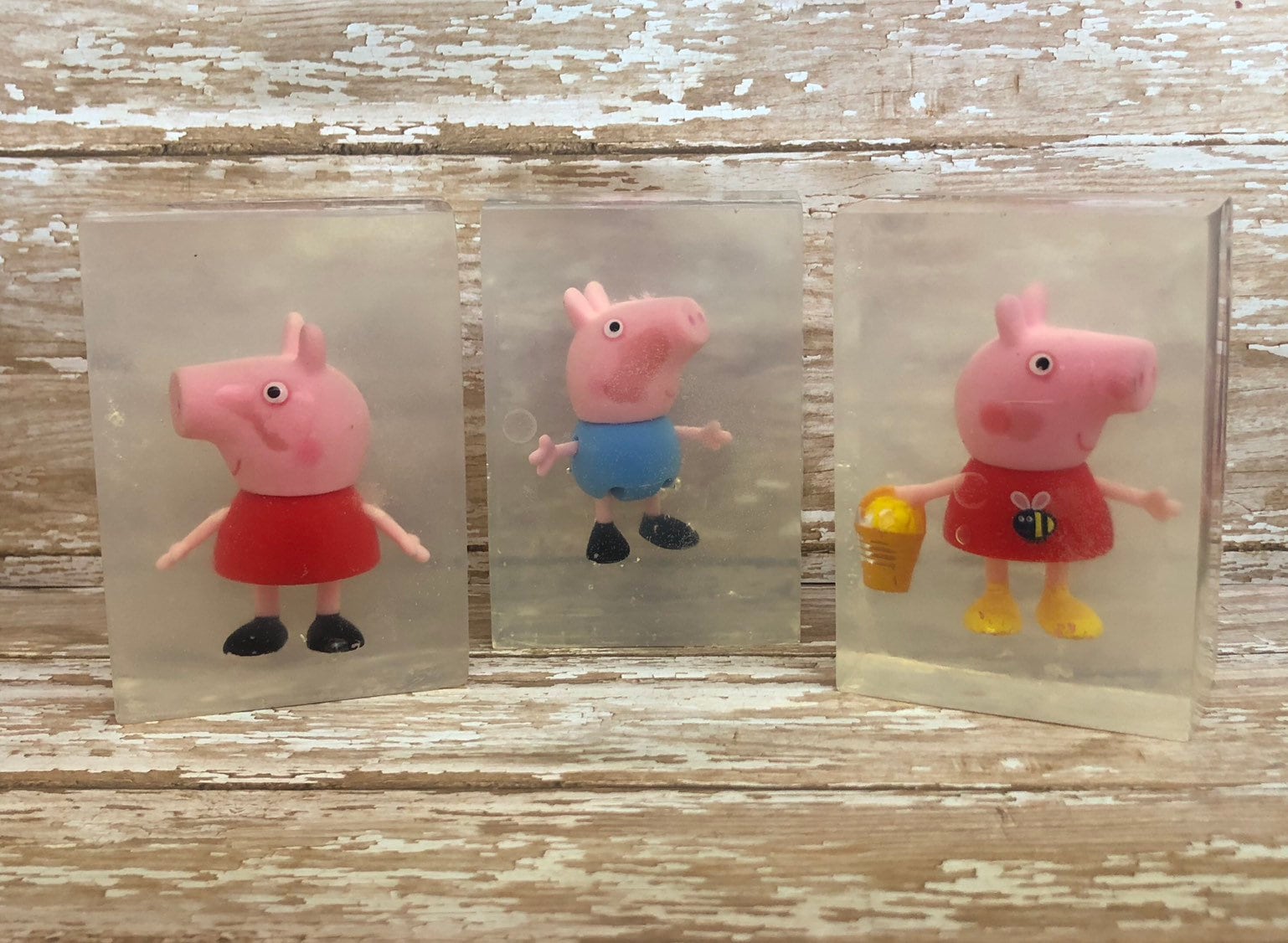 Peppa Pig Kinder Seife, Schwein Familie Und Freunde, Ein Charakter Pro Klare Unscented von Etsy - SoapsBySonja