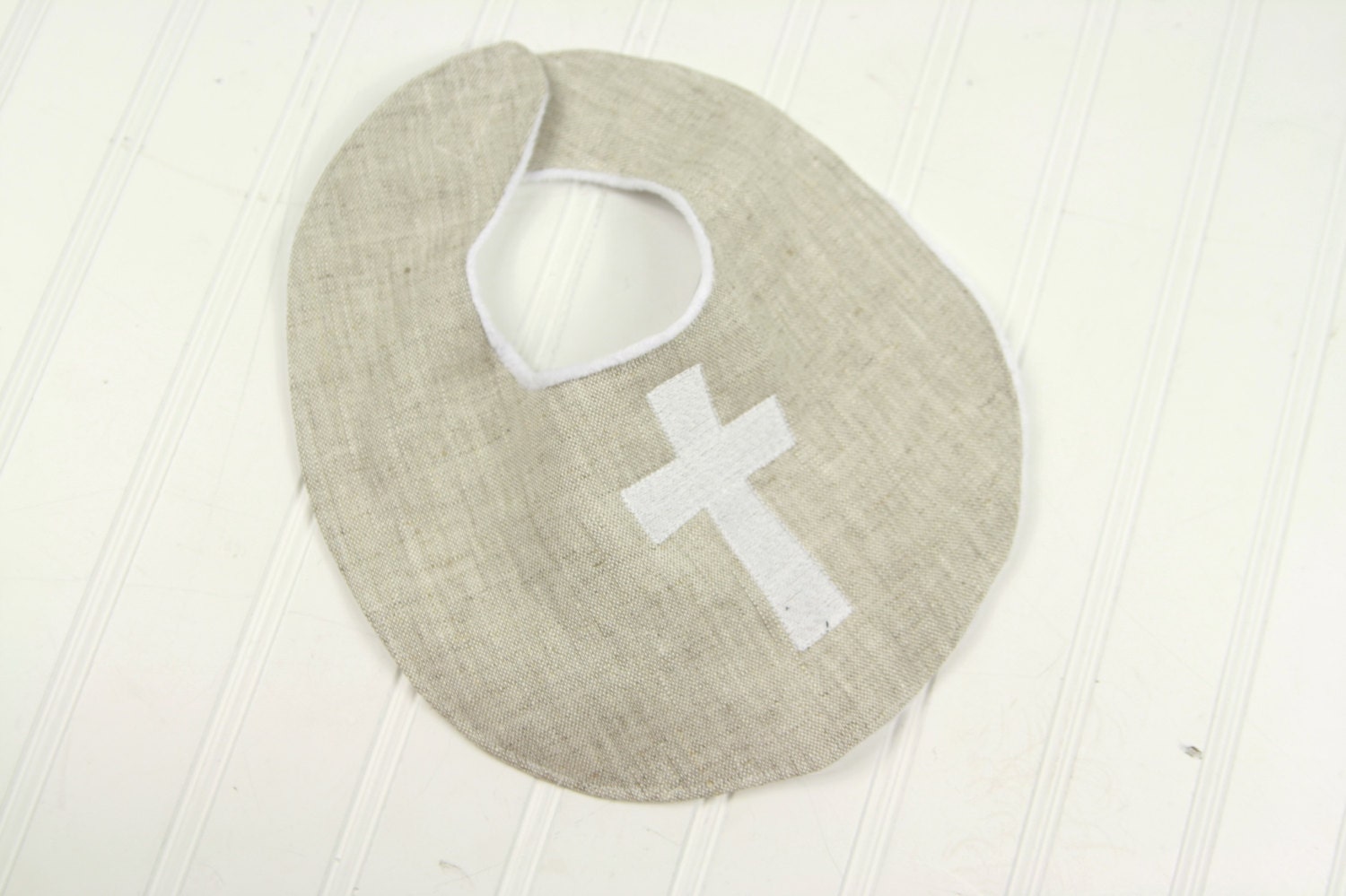 Taufleinen Mit Kreuz - Taufbätzchen Leinenbib Jungen Widmung Baby-Leinen von Etsy - SodaCitySewing