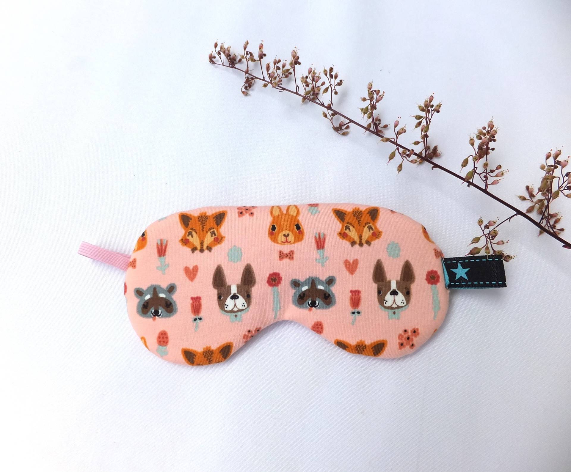 Kinder Schlafmaske Verstellbar, Schlaf Brille Rosa Mit Tierchen, Gesichtsmaske Bio-Baumwolle Kinder Schlafmaske Verstellbar, Schlaf Brille Rosa Mit Tierchen, Gesichtsmaske Bio-Baumwolle von Etsy - Sofeinsein