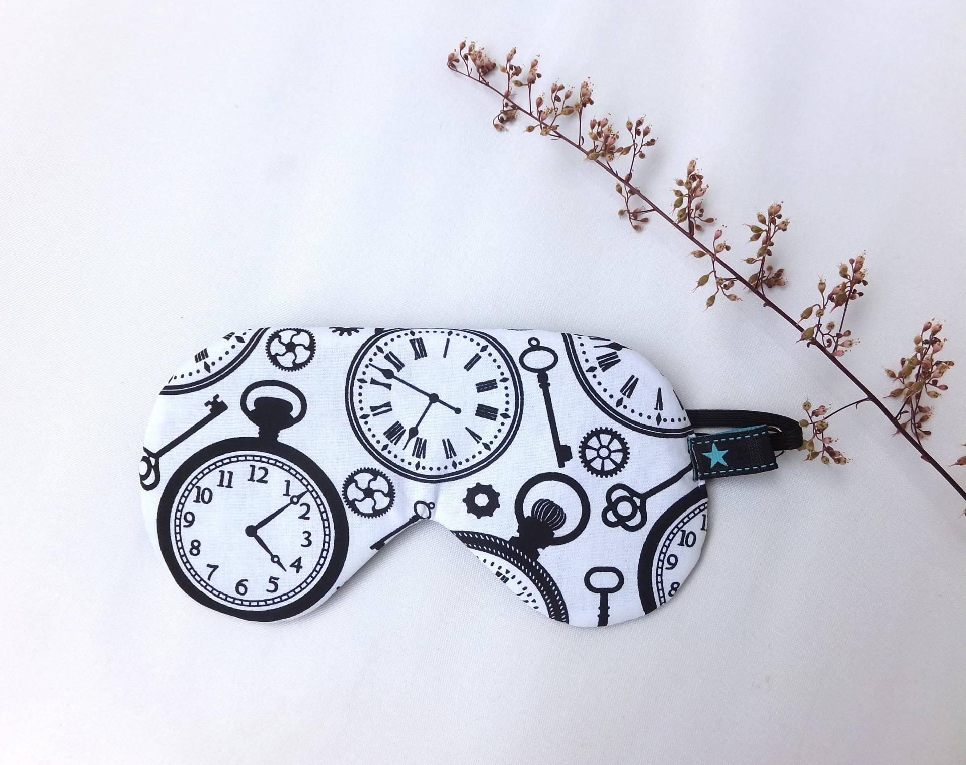 Schlafmaske Verstellbar, Schlaf Brille Uhr Schwarz - Weiß, Gesichtsmaske Baumwolle Schlafmaske Verstellbar, Schlaf Brille Uhr Schwarz - Weiß, Gesichtsmaske Baumwolle von Etsy - Sofeinsein
