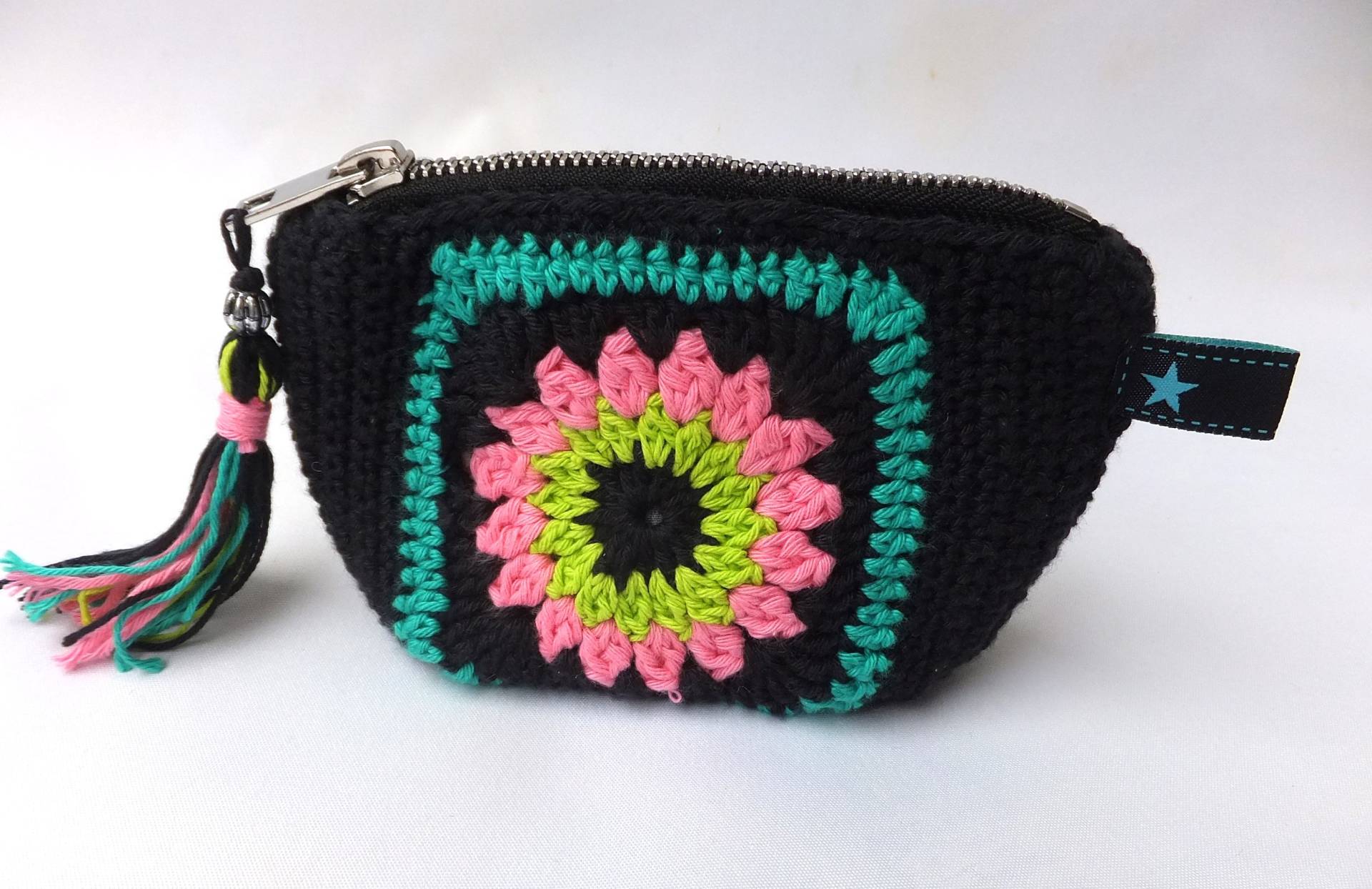 Täschchen Gehäkelt Im Granny Square Design, Geldbörse Vintage Look, Reine Handarbeit Täschchen Gehäkelt Im Granny Square Design, Geldbörse Vintage Look, Reine Handarbeit von Etsy - Sofeinsein