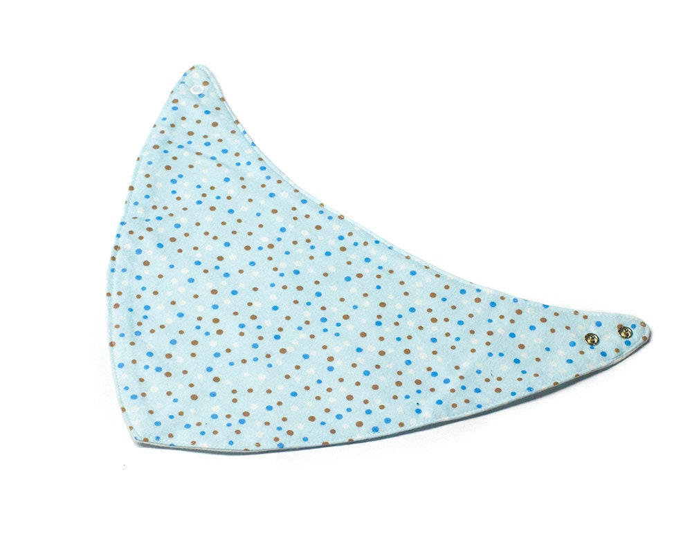 Baby Blau Flanell Polka Dot Bandana Lätzchen - Große Größe von Etsy - SoftSpotByLian