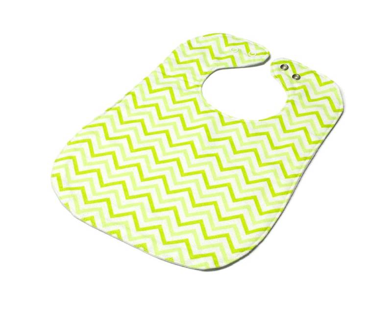 Lindgrünes Zickzack-Kleinkind-Biene - Rückenverschluss-Bib Lindgrünes Zickzack-Kleinkind-Biene - Rückenverschluss-Bib von Etsy - SoftSpotByLian