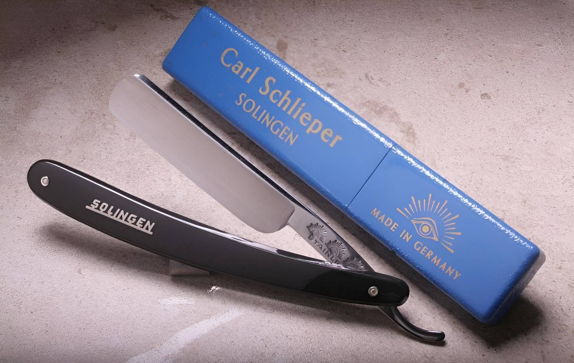 Vintage Nos 5/8 Rasiermesser Carl Schlieper Auge Solingen Rostfrei 1940-50S von Etsy - SolingerStahl