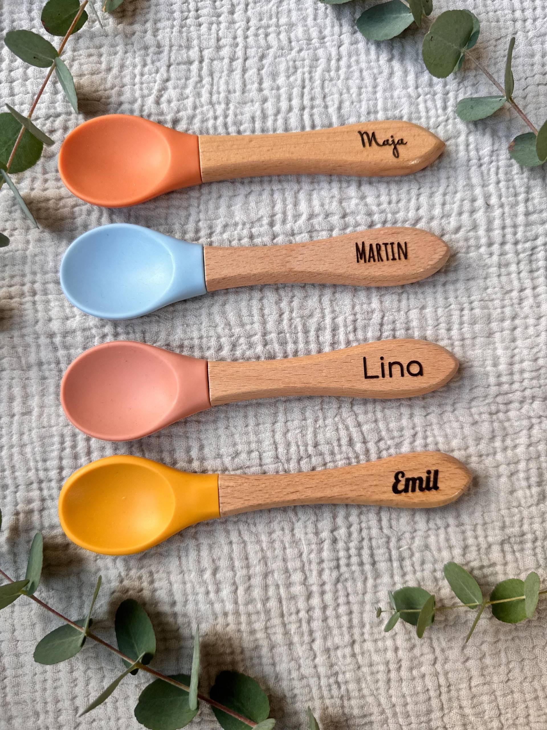 Personalisierter Babylöffel Aus Silikon von Etsy - Sommeranfertigung