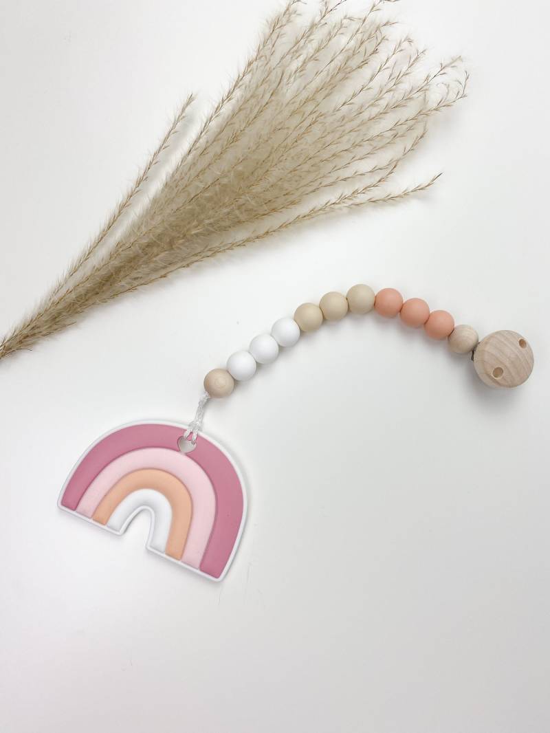 Beisskette Regenbogen Rosa von Etsy - Sooneshandmadestore