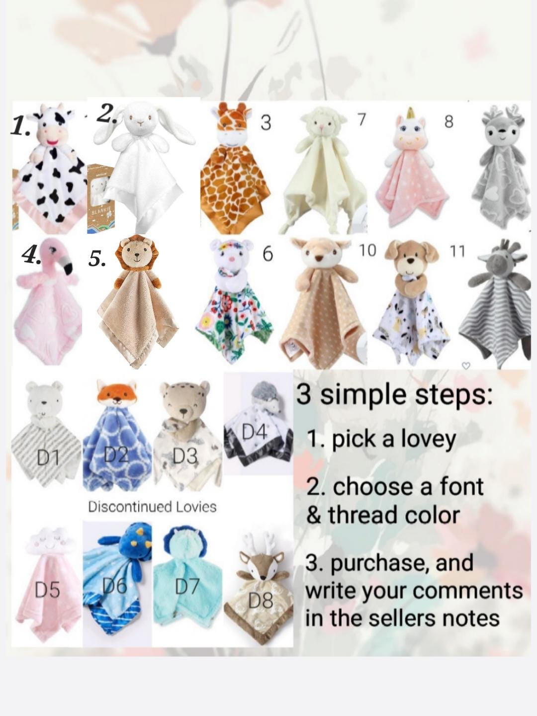 Personalisierte Baby Lovey, Benutzerdefinierte Schmusetuch, Kuscheltierdecke, Babyspielzeug, Anpassbar, Babyparty, Babygeschenk, Individuell Gestickt von Etsy - SophiesRemedy
