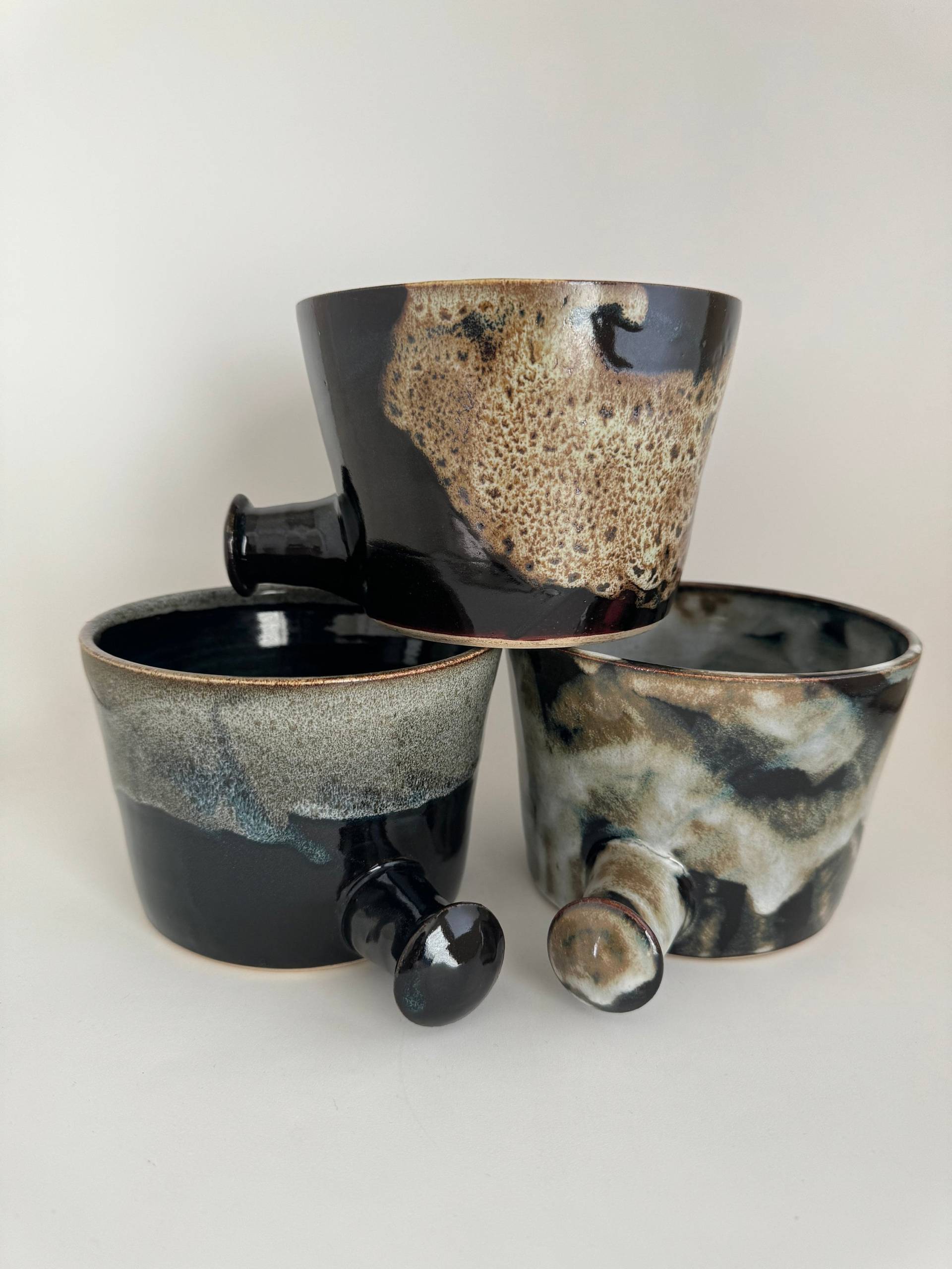 Große Rasiertassen, Geschenk Für Ihn, Versandfertig, Handgearbeitet, Auf Der Töpferscheibe Geworfen, Steinzeug, Keramik, Töpferware von Etsy - SosansClayhouse