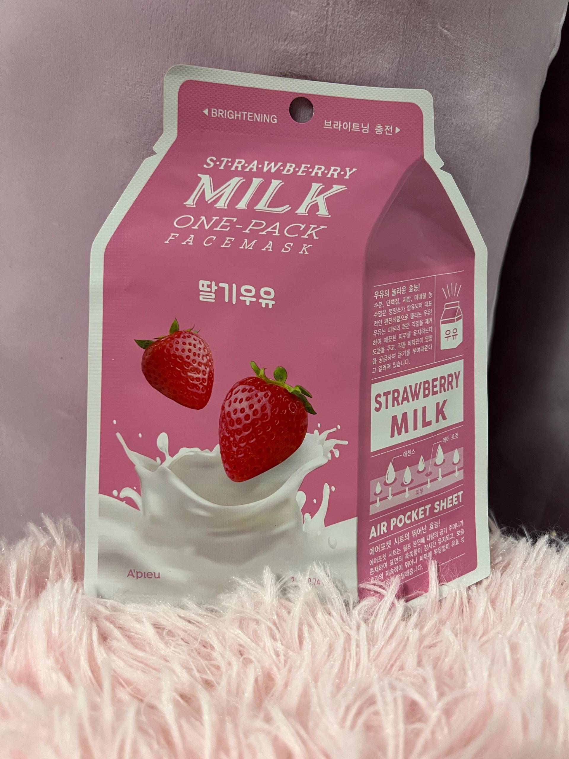 A'pieu - Milk One Pack Strawberry | Tuchmaske Mit Erdbeermilch-Extrakt K-Beauty A'pieu - Milk One Pack Strawberry | Tuchmaske Mit Erdbeermilch-Extrakt K-Beauty von Etsy - SoulCarebyMary