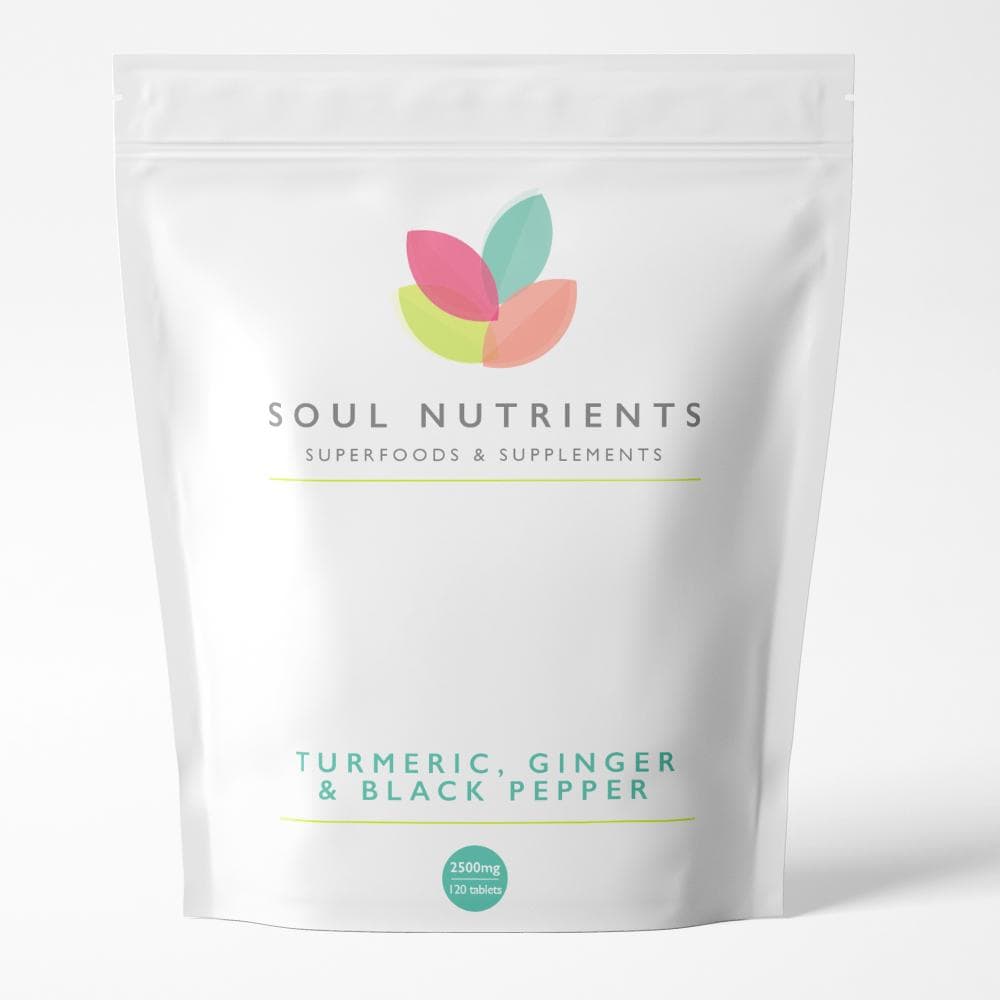Kurkuma, Ingwer Und Schwarzer Pfeffer 2500 Mg 120 Tabletten - Kurkuma-Kräuterextrakt Hohe Stärke - Curcumin-Extrakt in Großbritannien Hergestellt von Etsy - SoulNutrientsuk