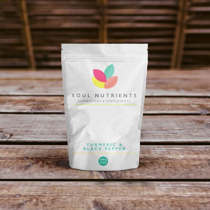 Kurkuma & Schwarzer Pfeffer 2500Mg 120 Tabletten Hohe Festigkeit 95 % Curcumin Extrakt von Etsy - SoulNutrientsuk