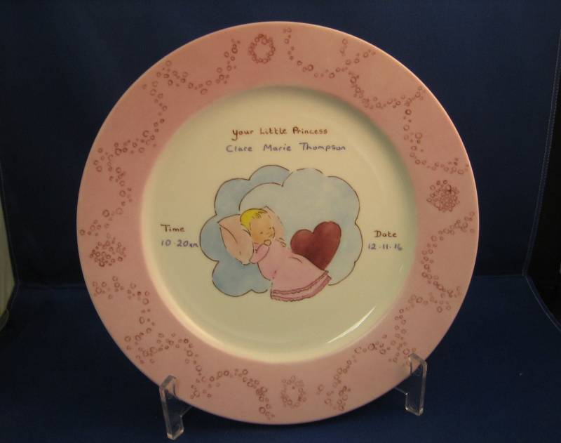 Personalisiertes Porzellan, Handbemalt, Babyteller, Verschiedene Designs Stehen Zur Auswahl von Etsy - SouniqueTreasures