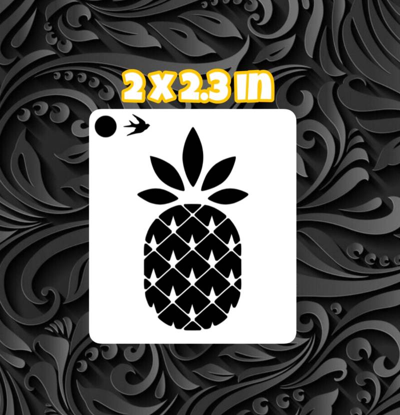 Ananas Gesicht Malerei Schablone von Etsy - SparrowStencilSupply