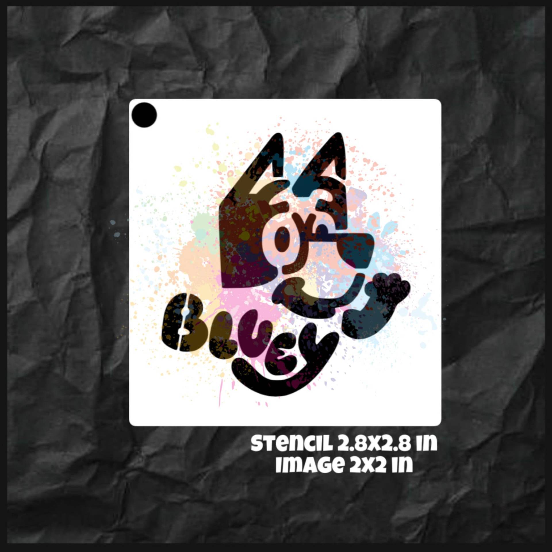 Blauer Hund Gesicht Anstrich Schablone von Etsy - SparrowStencilSupply